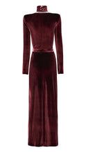 Carica l'immagine nel visualizzatore di Gallery, AGATA ABITO VELLUTO