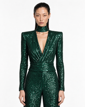 Carica l'immagine nel visualizzatore di Gallery, SIMONE · Paillettes verde smeraldo
